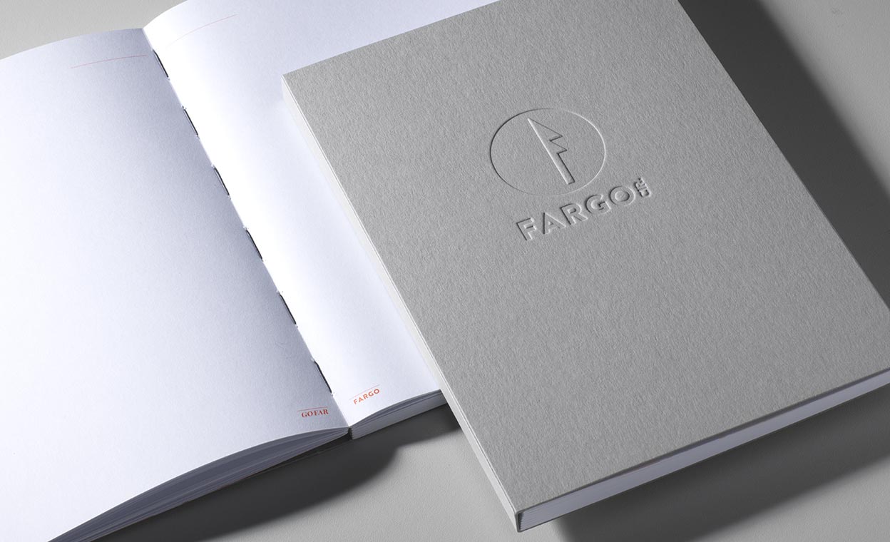 Notizbuch mit Logoprägung